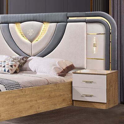 Ensemble Lit Armoire Et Coiffeuse Турецкая мебель Спальная комната Luxury King Size Спальная комната Деревянная современная спальная мебель