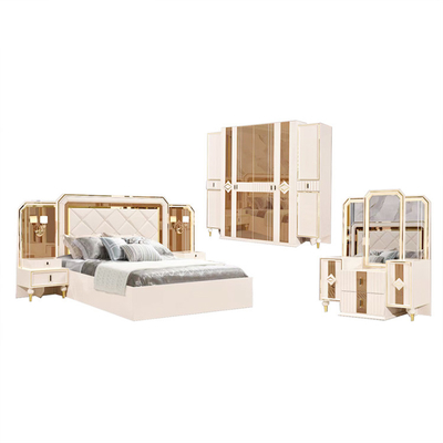 Кровать Cappellini Villia твердая деревянная с набором спальни короля Размера MDF ящиков деревянным