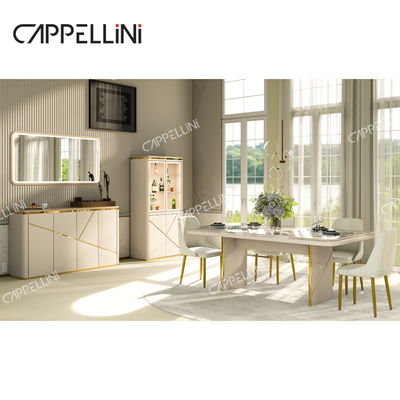 Роскошный современный деревянный склад Гостиная шкафы Домашняя мебель Ужин Буфет Деревянный шкаф с зеркалом