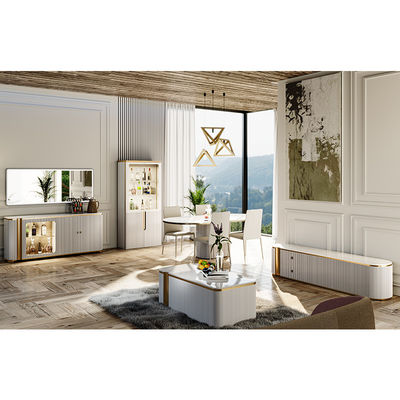 Современный роскошный деревянный телевизорный шкаф и кофейный стол дома мебель гостиная деревянный телевизор с хранилищем