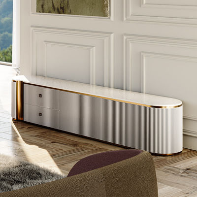 Современный роскошный деревянный телевизорный шкаф и кофейный стол дома мебель гостиная деревянный телевизор с хранилищем