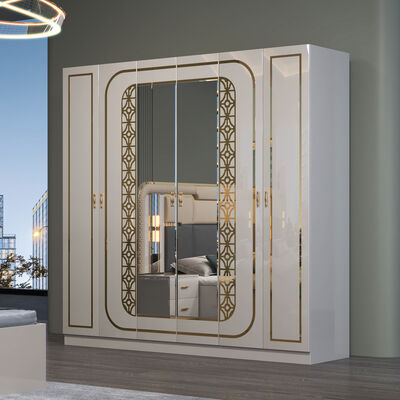 Спальня Полный набор Мебель Спальня Мебель Цвет подростковый Дерево на заказ Белая домашняя мебель Современные наборы