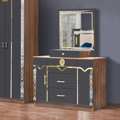 Китай оптом Дешевый деревянный МДФ королевский размер Кровать набор 5 штук Двойная комната Современная роскошная деревянная рама спальня набор Мебель