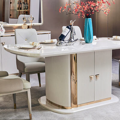 Современный роскошный деревянный обеденный стол и стулья, набор на 6 персон, мебель, белые, полные деревянные обеденные гарнитуры