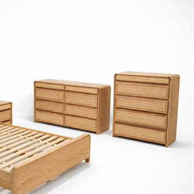 Американский классический массивный деревянный полный спальный набор королевского размера спальня двойная комната современная роскошная деревянная мебель спальни