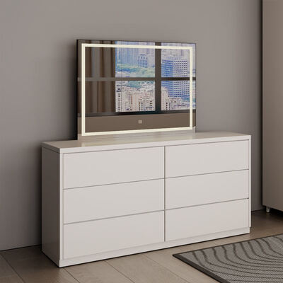 Премиум King Size деревянная спальня с кладовой, предлагая уютную минималистическую атмосферу для полной роскоши современной спальни