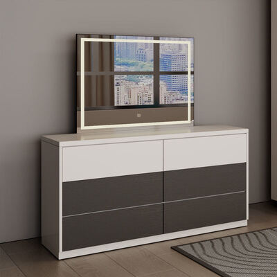 Минималистская современная спальня Комплекс королевского размера в классическом дереве с хранилищем Уютная люксовая спальня Мебель