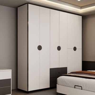 Минималистская современная спальня Комплекс королевского размера в классическом дереве с хранилищем Уютная люксовая спальня Мебель