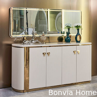 Современный белый деревянный роскошный столовой набор 6 мест полная домашняя мебель хранилище большой деревянный столик и стулья набор