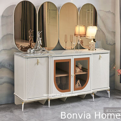 Элегантный роскошный столик и стулья набор 6 мест мебель Домашнее хранилище белый полный современный большой деревянный набор столовой