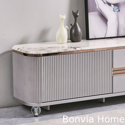 Современный дизайнерский роскошный деревянный ТВ-тумба для дома, мебель с ящиками, мраморная столешница из сланца, большой длинный деревянный шкаф для гостиной