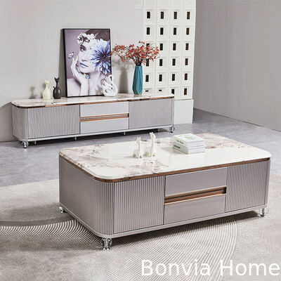 Современный дизайнерский роскошный деревянный ТВ-тумба для дома, мебель с ящиками, мраморная столешница из сланца, большой длинный деревянный шкаф для гостиной
