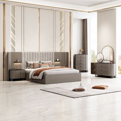 Juego De Muebles Para Dormitorio Современный комплект мебели для спальни Роскошный отель Главная комната Кровать размера «king-size» Мебель для дома Спальные гарнитуры