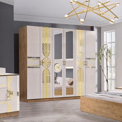 Chambre a Coucher Комплекс турецких спальных комнат Дешевый оптовый мастер-комнат королевский размер Кровать Деревянная современная мебель спальни Комплект пока нет отзывов