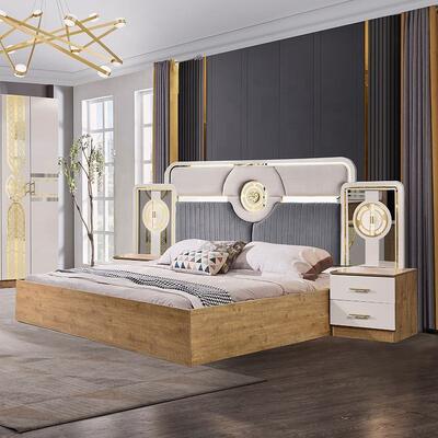 Chambre a Coucher Комплекс турецких спальных комнат Дешевый оптовый мастер-комнат королевский размер Кровать Деревянная современная мебель спальни Комплект пока нет отзывов