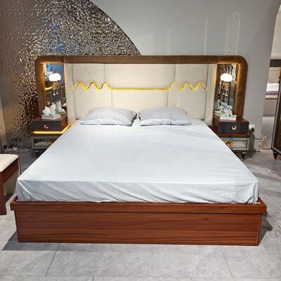 Фошань оптом роскошный полный спальный комплект 5 штук King Size Bed Suite Деревянная рама турецкая современная мебель спальни комплект