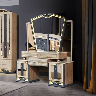 Комплект мебели для спальни Chambre a Coucher De Luxe с кроватью размера «king-size» для дома, двойной деревянный каркас, современный роскошный комплект мебели для спальни