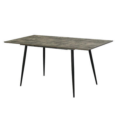 Nordic Modern Extendable Dining Table Foldable Top Wooden Dining Room Furniture Minimalist Solid Wood Folding Dining Table Set
