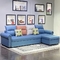 диван-кровать 1.9m голубая секционная функциональная с чехлом из материи фаэтона
