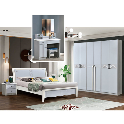 Твердый набор Cabrini мебели спальни MDF 5pcs древесины нордический