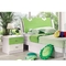 Набор Cappellini мебели наборов спальни детей PU OEM белый зеленый