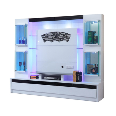 Шкаф ТВ Эшли панели MDF антикварной мебели Armoire живущей комнаты